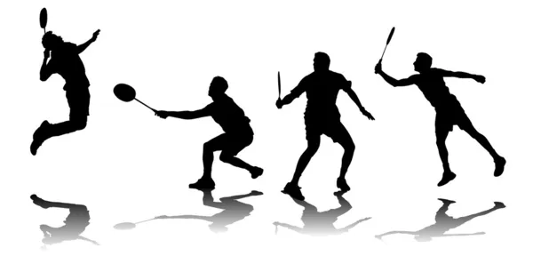 Badmintonspieler — Stockvektor