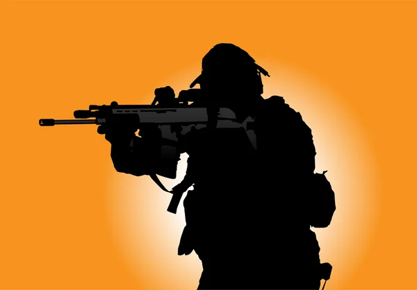 Soldier — Stock Vector