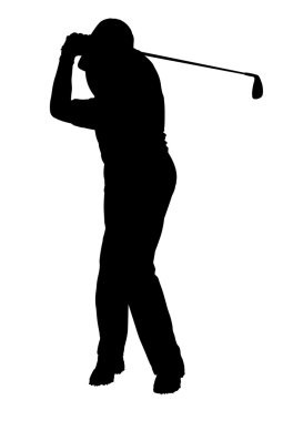 golfçü siluet