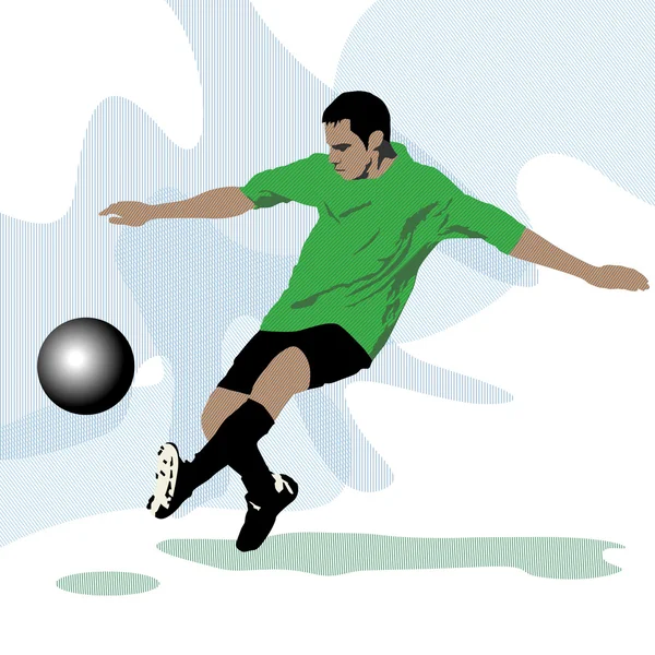 Joueur de football — Image vectorielle