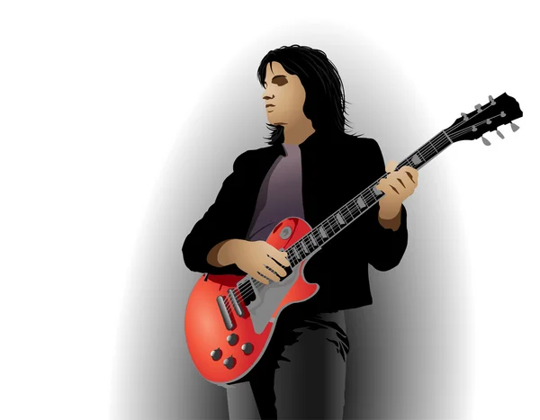 Guitarrista — Vector de stock