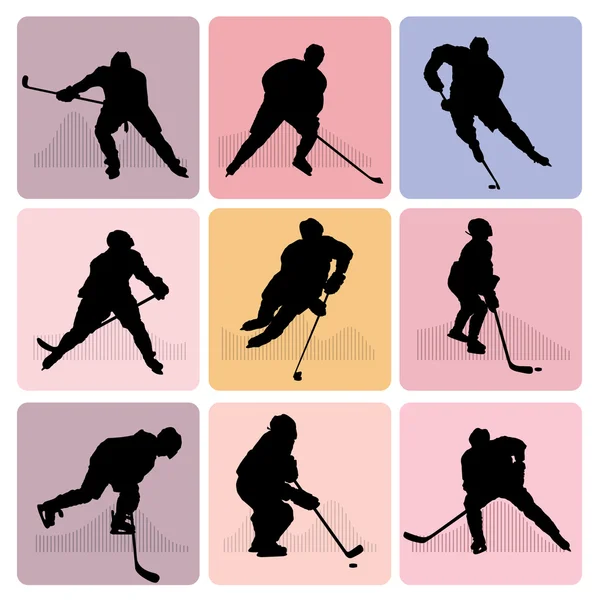 Hockey sobre hielo — Vector de stock