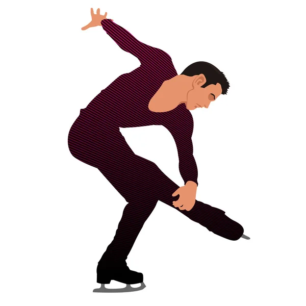 Patinador de hielo — Vector de stock