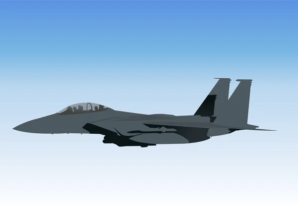 Chasseur jet — Image vectorielle