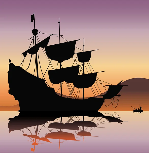 Piratenschip — Stockvector