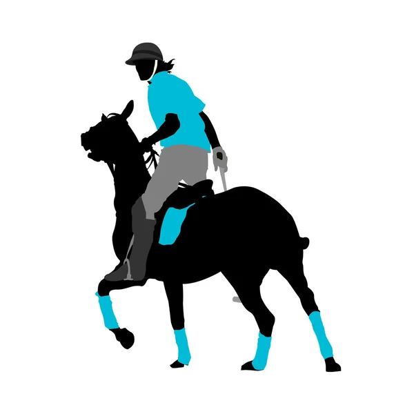 Joueur de polo — Image vectorielle
