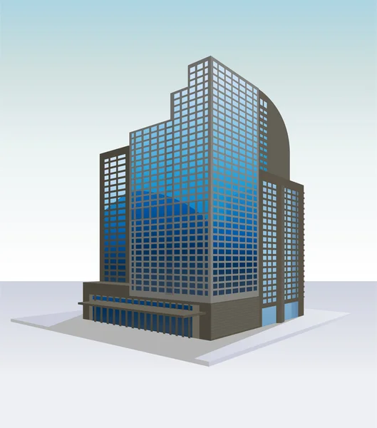 Edifício alto — Vetor de Stock