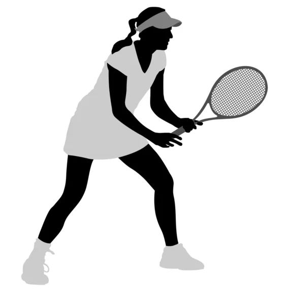 Tennisspiller – stockvektor
