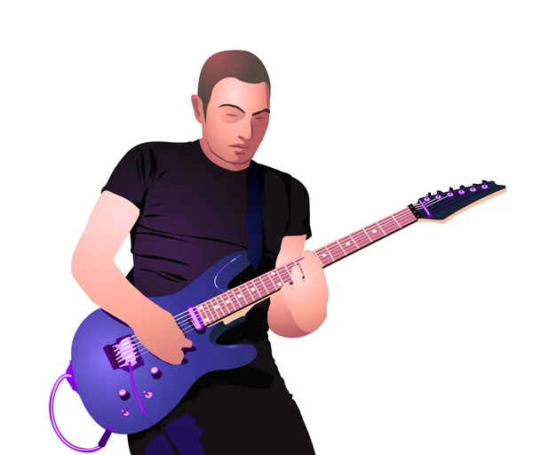 Gitarzysta — Wektor stockowy
