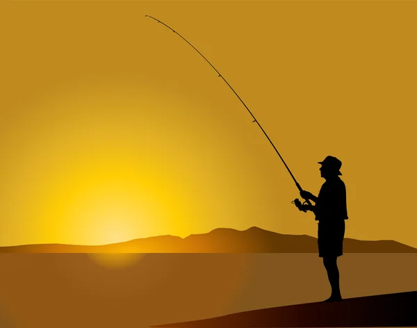 釣り — ストックベクタ