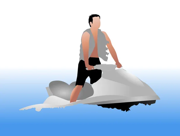 Jet Ski —  Vetores de Stock