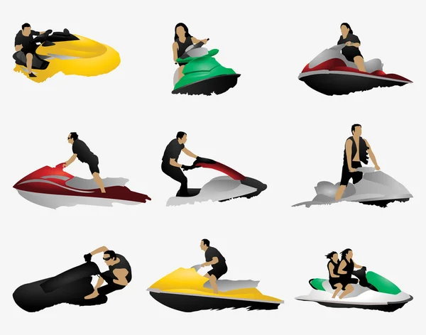 Jet Ski — Vetor de Stock