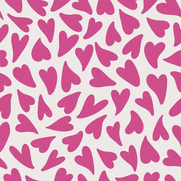 Cute seamless pattern with hand drawn hearts. Lovely romantic background for Valentines Day, Mothers Day. Vector design for textiles, wallpapers, wrapping paper, banners and other.