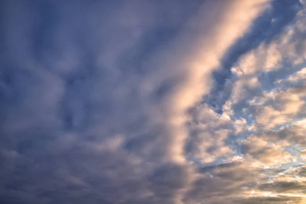 Beautiful morning sky with colorful clouds before sunrise. Dramatic sunset and sunrise