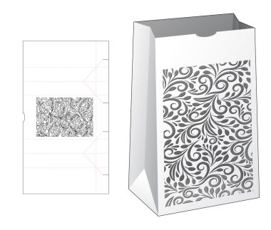 Kokulu torba ölüm şablonu ve 3B maketi