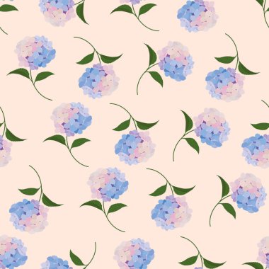 Kusursuz çiçek desenli karikatür deseni düz stil