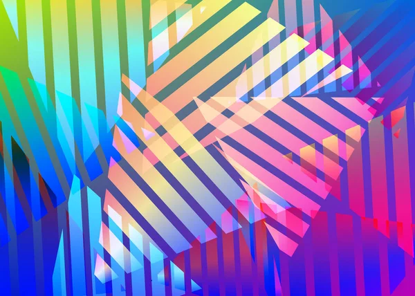 Abstrakter Hintergrund Mit Bunten Dreiecken Vektorillustration — Stockvektor