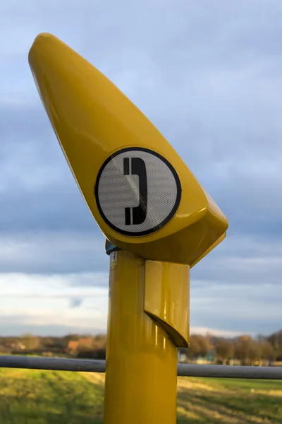 Téléphone autoroutier — Photo