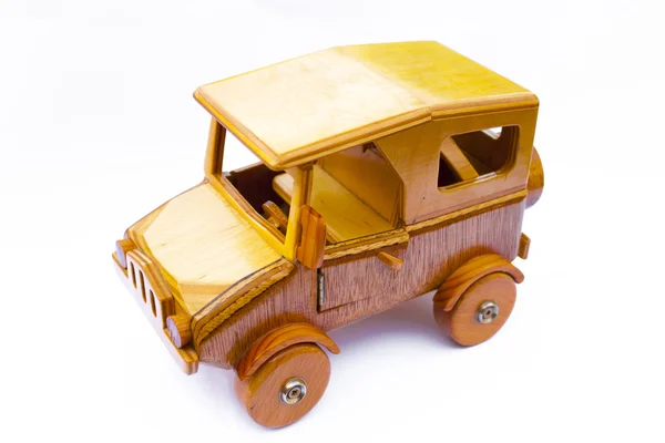 Дерев'яні іграшкових автомобілів — стокове фото