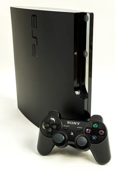 Playstation 3 with gamepad — Stock Photo, Image