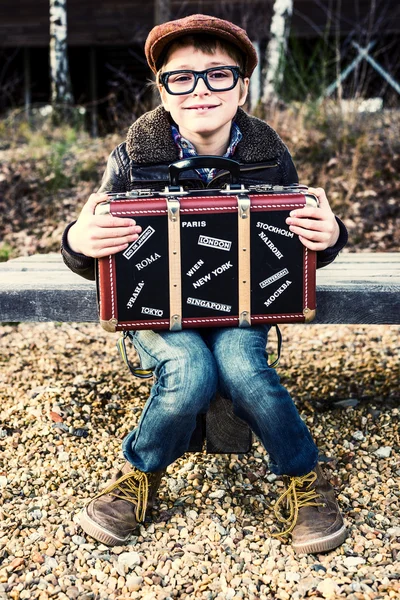 Kleiner Nerd — Stockfoto