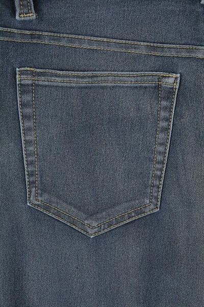 Back Pocket Close up of Blue Jeans