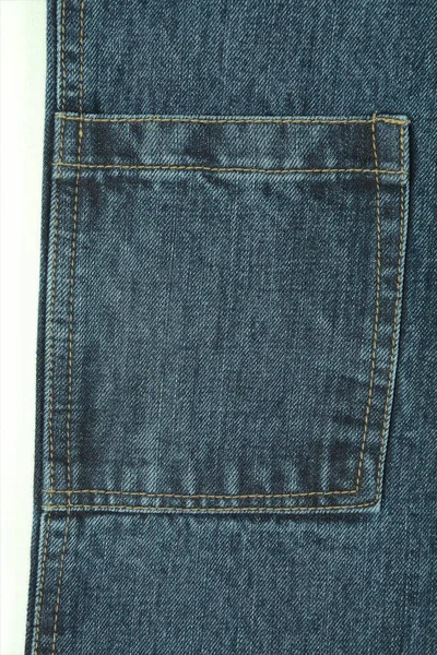 Side Pocket Close up of Blue Jeans