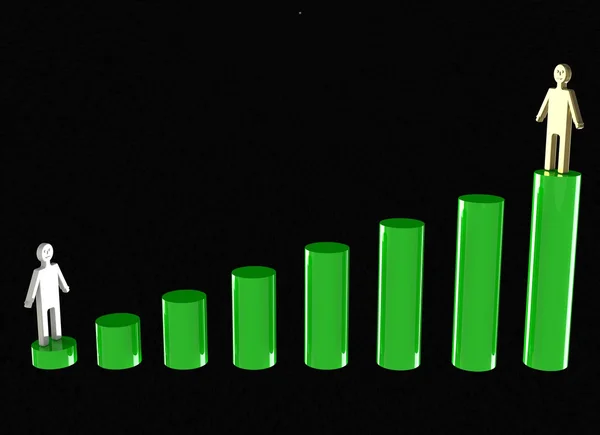 Business graph - Diagram. — Stock Photo, Image
