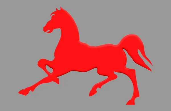 Caballo rojo — Foto de Stock