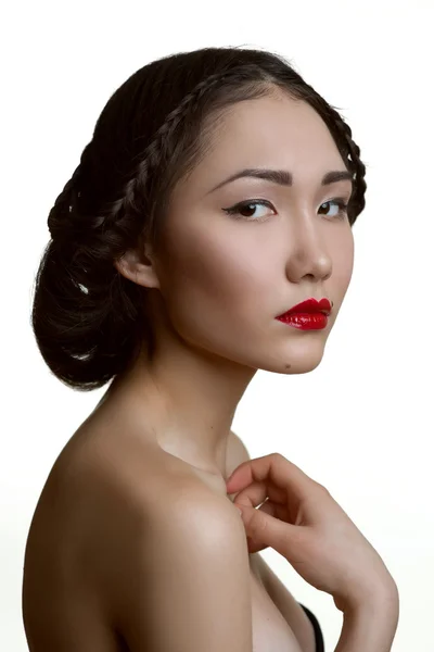 Portrait of a beautiful Asian girl — Stock Photo, Image