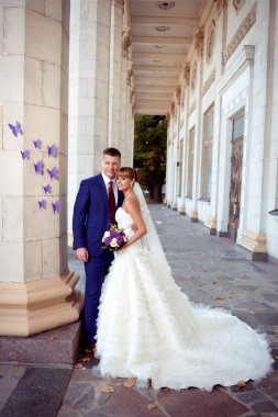 gelinlikle güzel Çift