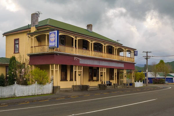 Anticuado Matawai Hotel Madera Remoto Asentamiento Rural Matawai Nueva Zelanda — Foto de Stock