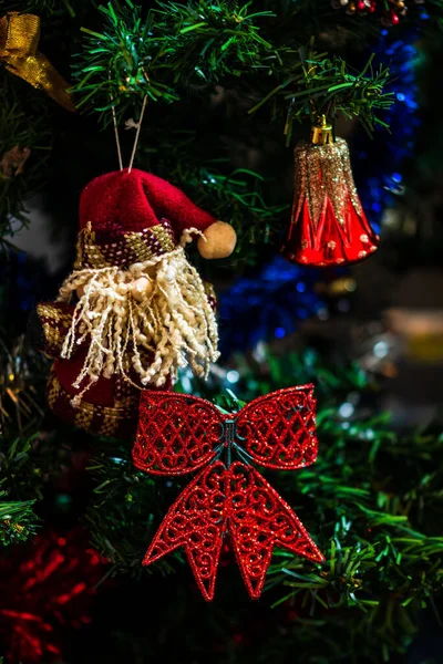 Kerstcompositie Met Seizoensgebonden Decoraties Ornamenten — Stockfoto