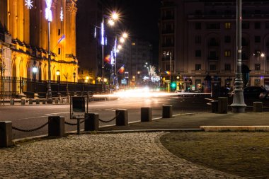 Bükreş, Romanya 'da hafif patikalar ve gece fotoğrafçılığı, 2021