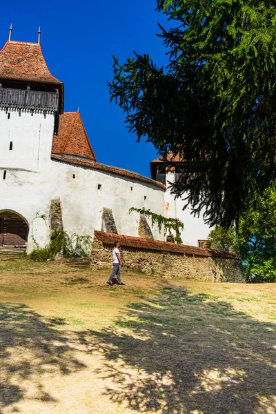 Architectural Details Medieval Church View Fortified Church Viscri Unesco Heritage — Stock Photo, Image