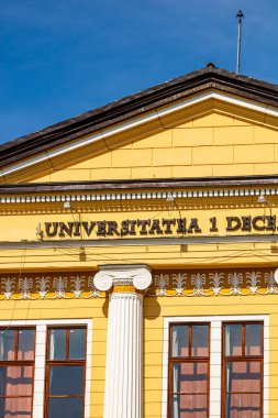 Mimari ayrıntılar, 1 Aralık 1918 Üniversitesi, Alba Iulia, Romanya, 2021