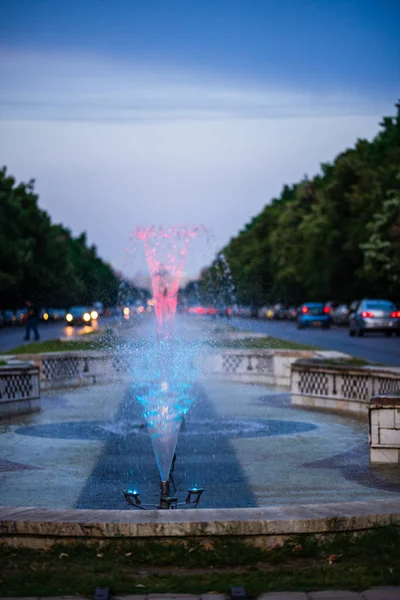 Unirii Central City Fountain Bucharest Capital Romania — Stock Photo, Image