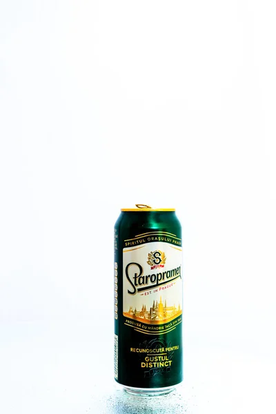 Старопраменское Пиво Бухаресте Румыния 2021 — стоковое фото