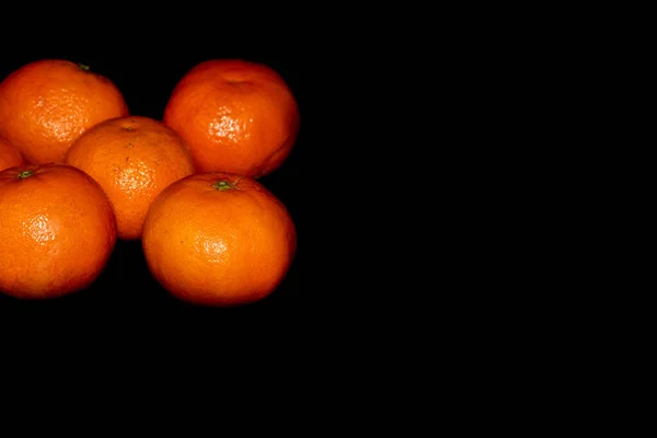 Λεπτομέρεια Πορτοκαλιού Μαύρο Φόντο — Φωτογραφία Αρχείου