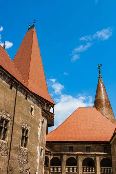 Corvin Castle Hunyad Castle Castelul Corvinilor Gothic Castle Located Transylvania — Stock Photo, Image