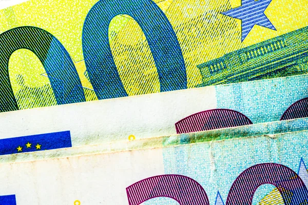 EURO banknotlarının detaylarına özen göster. EURO banknotlarının makro detaylarını kapat. Dünya para kavramı, enflasyon ve ekonomi kavramı
