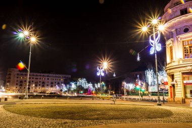 Bükreş, Romanya 'da hafif patikalar ve gece fotoğrafçılığı, 2021