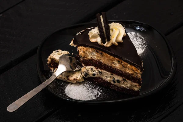 Chocolate Mousse Dessert Chocolate Cake — Stock Photo, Image