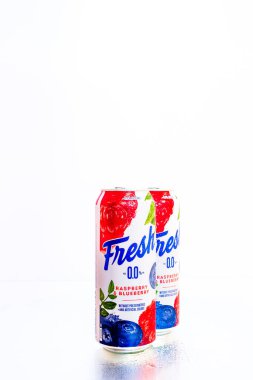 Taze alkolsüz içki. Romanya 'nın Bükreş kentindeki stüdyoda illüstrasyon fotoğrafı, 2021