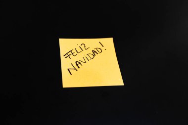 Kağıt üzerinde Noel mesajı