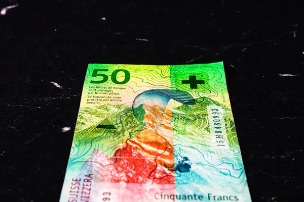 Швейцарський Франк Chf Валюта Концепція Світових Грошей — стокове фото