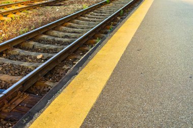 Bükreş Kuzey Tren İstasyonu 'nda tren rayları