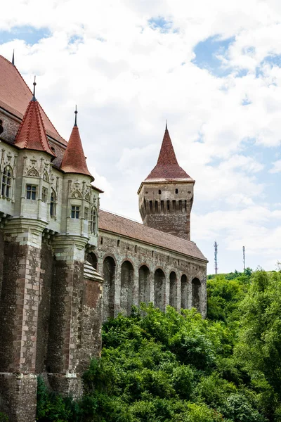 Zamek Corvin Zamek Hunyad Lub Castelul Corvinilor Jest Gotycki Zamek — Zdjęcie stockowe