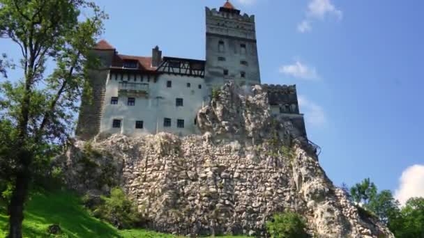 特兰西瓦尼亚的布兰城堡 德拉库拉的罗马尼亚城堡 — 图库视频影像