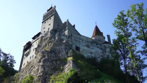 Schloss Bran Siebenbürgen Draculas Burg Rumänien — Stockvideo